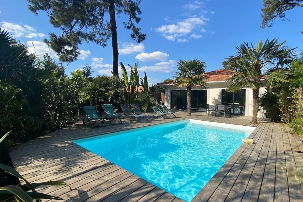 Villa Arcachon 12 Pers Avec Piscine Chauffee 1 Mai Au 30 Sept Ngoại thất bức ảnh