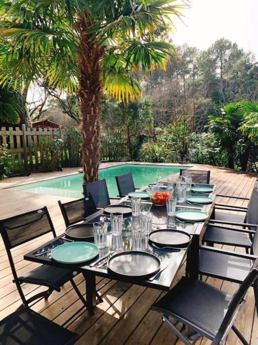 Villa Arcachon 12 Pers Avec Piscine Chauffee 1 Mai Au 30 Sept Ngoại thất bức ảnh